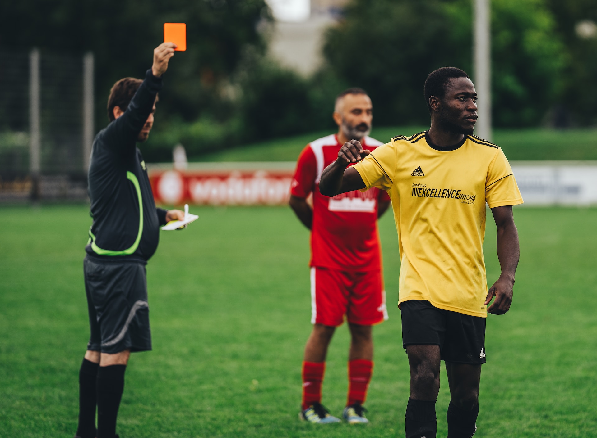 A concentração no futebol